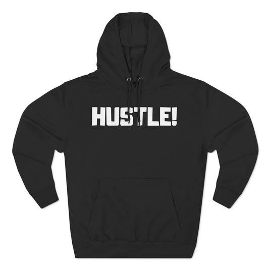 HUSTLE WHITE LOGO Hoodie