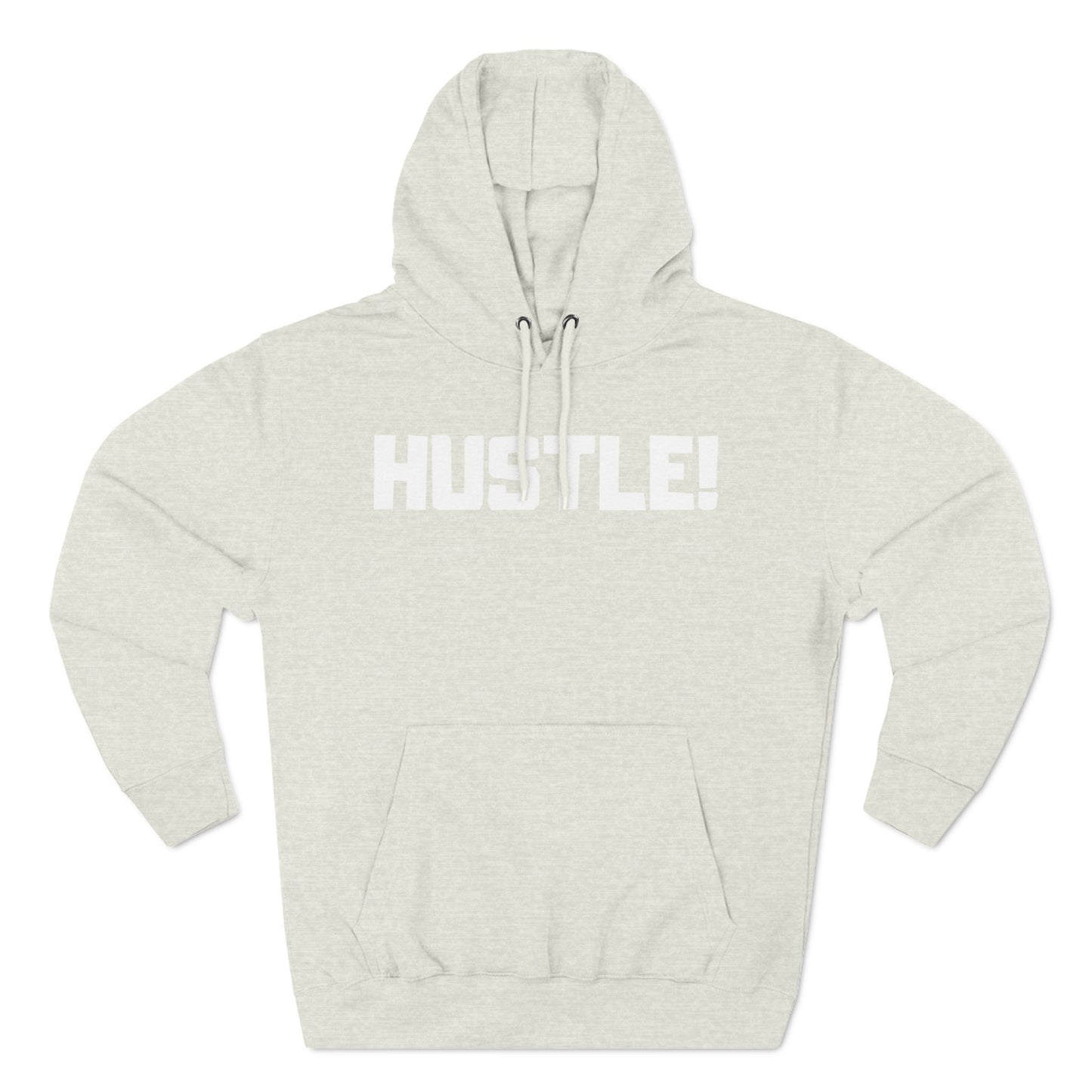 HUSTLE WHITE LOGO Hoodie