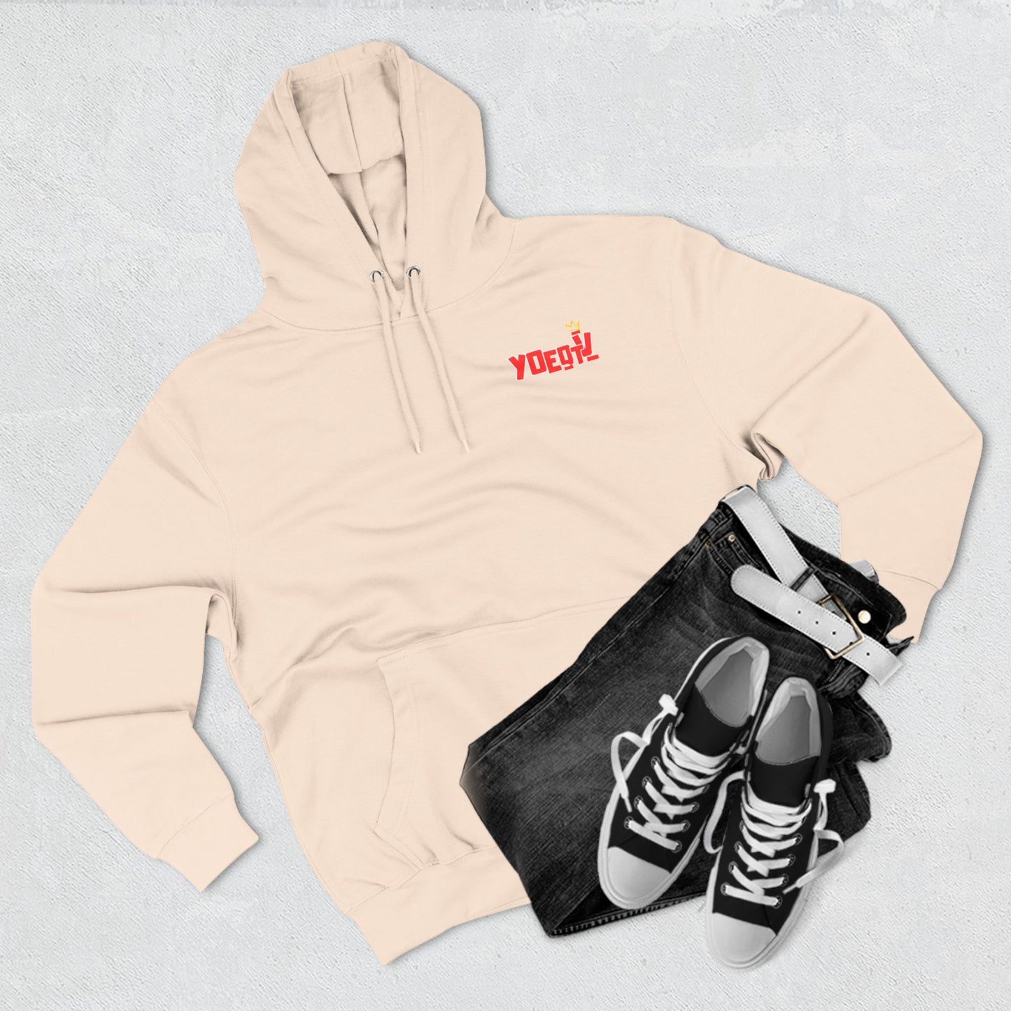 YOETV Red Logo Hoodie