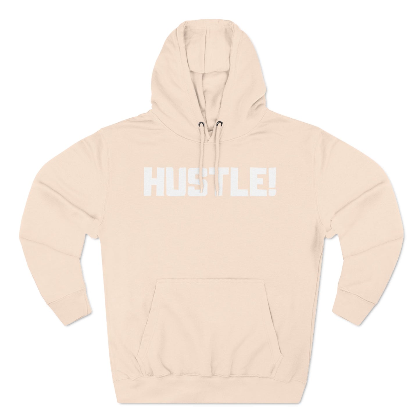 HUSTLE WHITE LOGO Hoodie