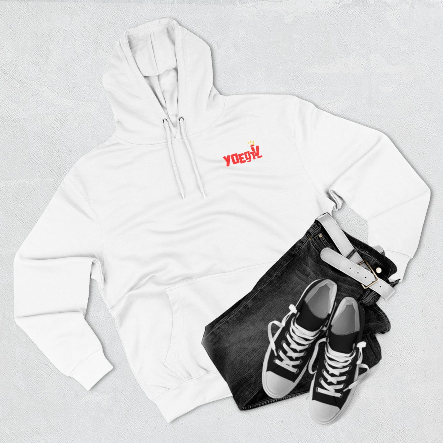 YOETV Red Logo Hoodie