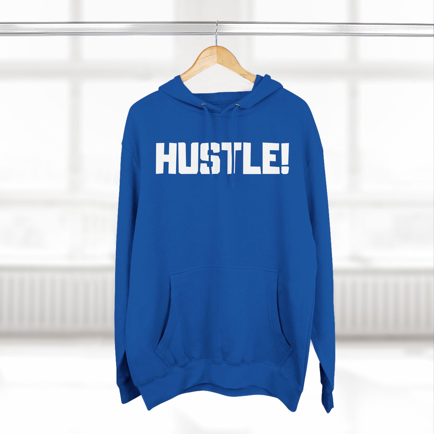 HUSTLE WHITE LOGO Hoodie