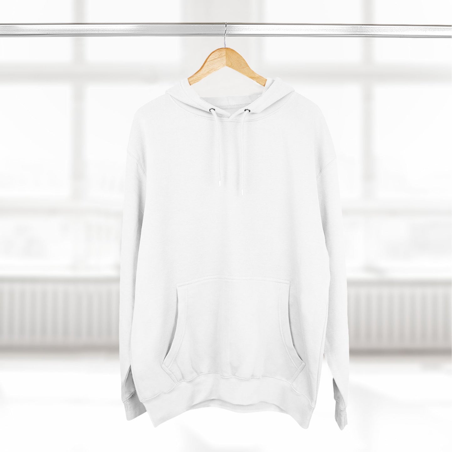 HUSTLE WHITE LOGO Hoodie